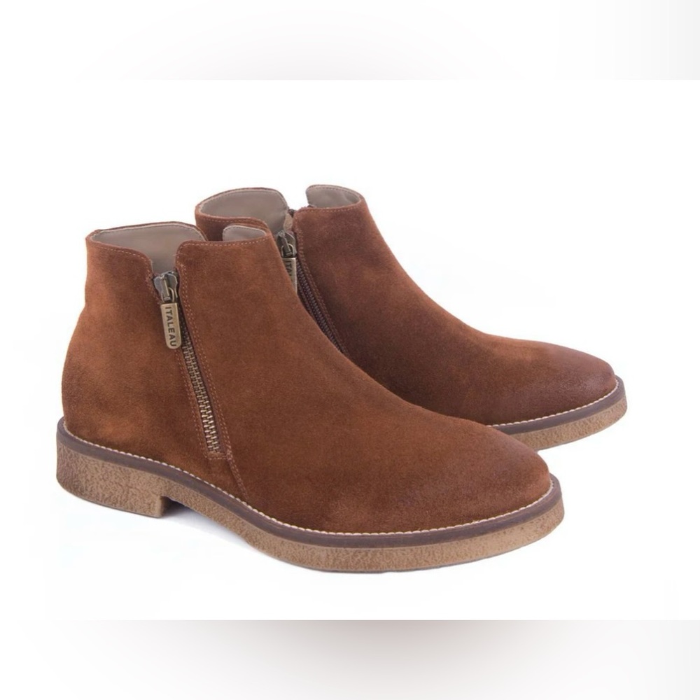 Italeau Suede Leather Booties